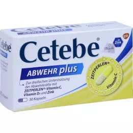 CETEBE ABWEHR plus vitamin C+vitamin D3+zink Kaps., 30 st