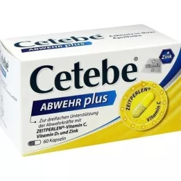 CETEBE ABWEHR plus vitamin C+vitamin D3+zink Kaps., 60 st