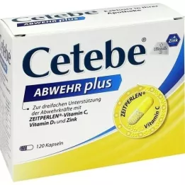 CETEBE ABWEHR plus vitamin C+vitamin D3+Zink Kaps., 120 st