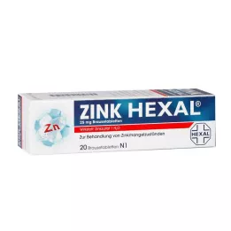 ZINK HEXAL Brustabletter, 20 st