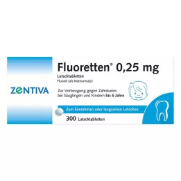 FLUORETTEN 0,25 mg tabletter, 300 st