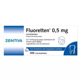FLUORETTEN 0,5 mg tabletter, 300 st