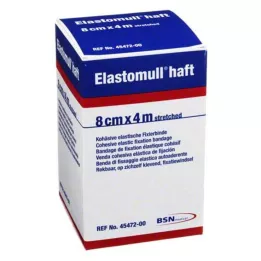 ELASTOMULL skaft 8 cmx4 m fixeringsbandage, 1 st