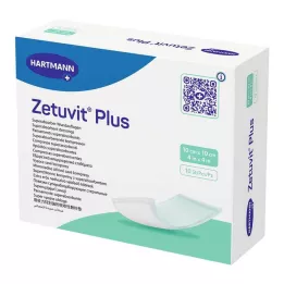 ZETUVIT Plus extra stark absorberande kompress steril 10x10 cm, 10 st