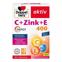 DOPPELHERZ C+Zink+E Depåtabletter, 40 st