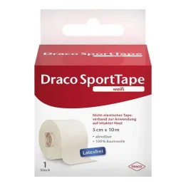 Dracotape bandage 10mx5cm vit, 1 st