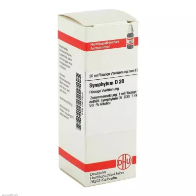 SYMPHYTUM D 30 Spädning, 20 ml SYMPHYTUM D 30 Spädning, 20 ml