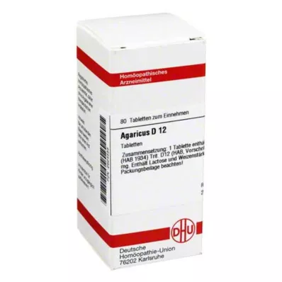 AGARICUS D 12 tabletter, 80 st AGARICUS D 12 tabletter, 80 st