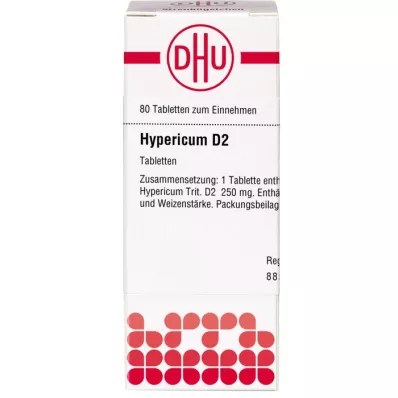 HYPERICUM D 2 tabletter, 80 st