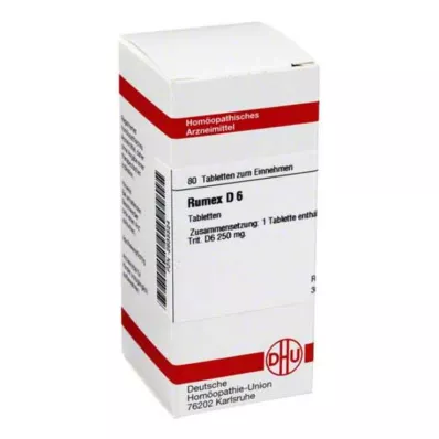 RUMEX D 6 tabletter, 80 st