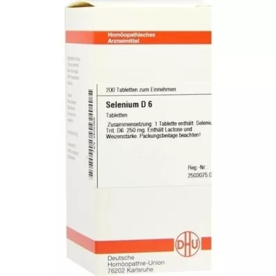 SELENIUM D 6 tabletter, 200 st SELENIUM D 6 tabletter, 200 st