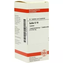SULFUR D 10 tabletter, 80 st