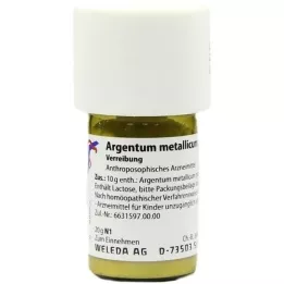 ARGENTUM METALLICUM Praeparatum d 20 trituration, 20 g