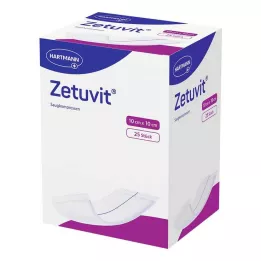 ZETUVIT Absorberande kompresser sterila 10x10 cm, 25 st