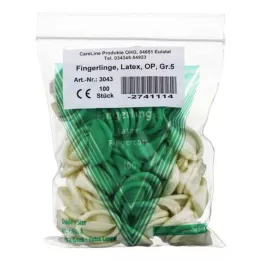 FINGERLING Latex OP Storlek 5, 100 st