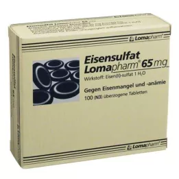 EISENSULFAT Lomapharm 65 mg dragerade tabletter, 100 st