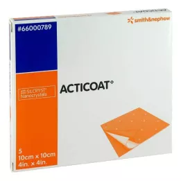 ACTICOAT 10x10 cm antimikrobiellt sårförband, 5 st