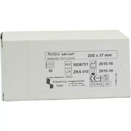 AMBIX Safe-Can Portpunkt.Kan.22 GX37 mm rak, 10 st