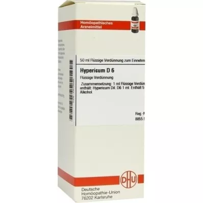 HYPERICUM D 6 utspädning, 50 ml