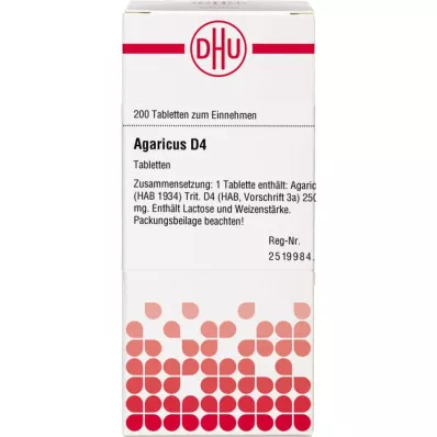 AGARICUS D 4 -tabletter, 200 st AGARICUS D 4 -tabletter, 200 st