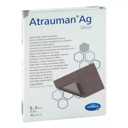 ATRAUMAN Ag 5x5 cm sterila kompresser, 10 st
