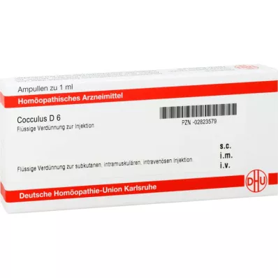 Cocculus D6, 10x1 ml Cocculus D6, 10x1 ml