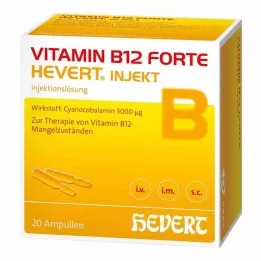 VITAMIN B12 HEVERT forte Injekt ampuller, 20X2 ml