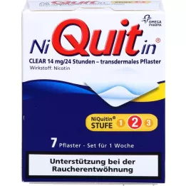 NIQUITIN klar 14 mg transdermal trottoar, 7 st