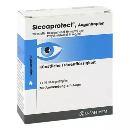 SICCAPROTECT Ögondroppar, 3X10 ml