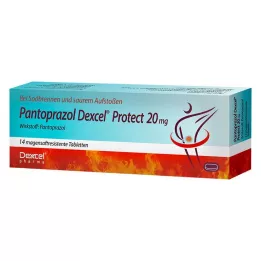 PANTOPRAZOL Dexcel Protect 20 mg magsäcksresistenta tabletter, 14 st