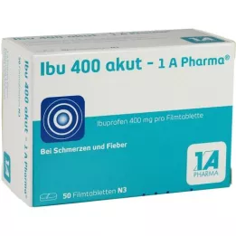 IBU 400 Akut-1a Pharma Film-belagda surfplattor, 50 st