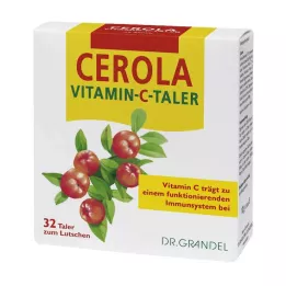 Cerola vitamin C Taler, 32 st
