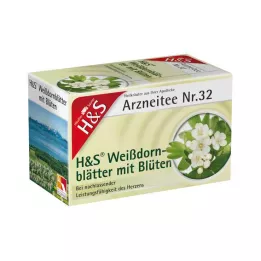 H&S Hagtornsblad med blommor filterpåse, 20X1,6 g