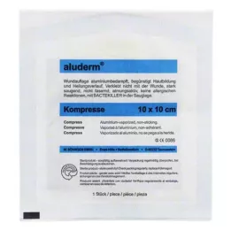 ALUDERM Komprimerar 10x10 cm, 1 st