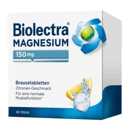 BIOLECTRA Magnesium 150 mg Citronbrustabletter, 40 st