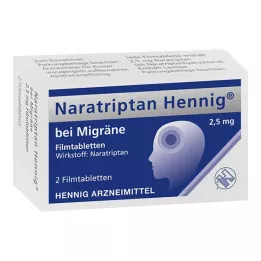 NARATRIPTAN Hennig för migrän 2,5 mg filmdragerade tabletter, 2 st
