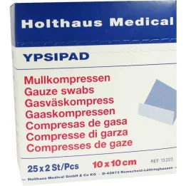 MULLKOMPRESSEN Ypsipad 10x10 cm steril 8-lagers, 25X2 st