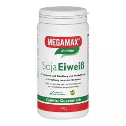 MEGAMAX Sojaprotein Vaniljpulver, 400 g
