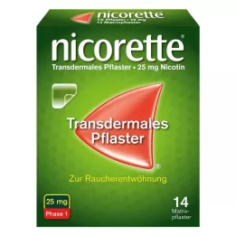 NICORETTE TX Plåster 25 mg, 14 st