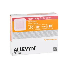Allevyn Ag Gentle Border 7,5x7,5 cm bandage, 10 st