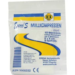 Erena steril gaskompress 5x5cm, 5x2 st