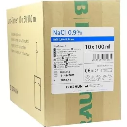 URO TAINER natriumkloridlösning 0,9%, 10x100 ml