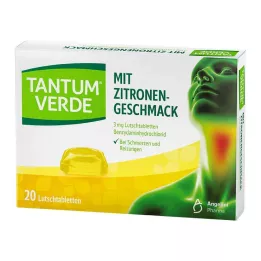 TANTUM VERDE 3 mg pastiller med citronsmak, 20 st