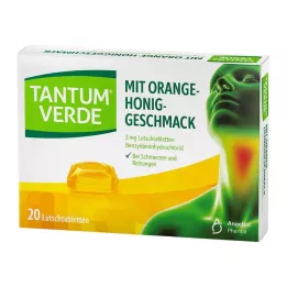 TANTUM VERDE 3 mg pastiller med apelsin-honungssmak, 20 st