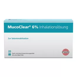 MUCOCLEAR 6% NaCl inhalationslösning, 20X4 ml