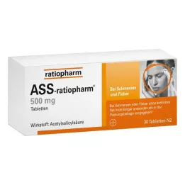 ASS-ratiopharm 500 mg tabletter, 30 st
