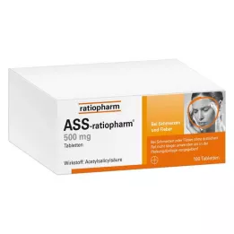 ASS-ratiopharm 500 mg tabletter, 100 st