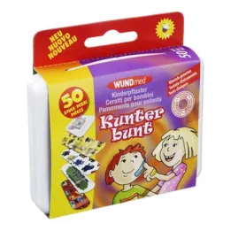 KINDERPFLASTER Färgglad, 50 stycken