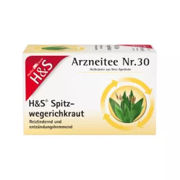 H&S Ribwort örtfilterpåsar, 20X1,5 g