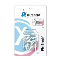 MIRADENT Interd.Pic-Brush utbytesborste fin vit, 12 st